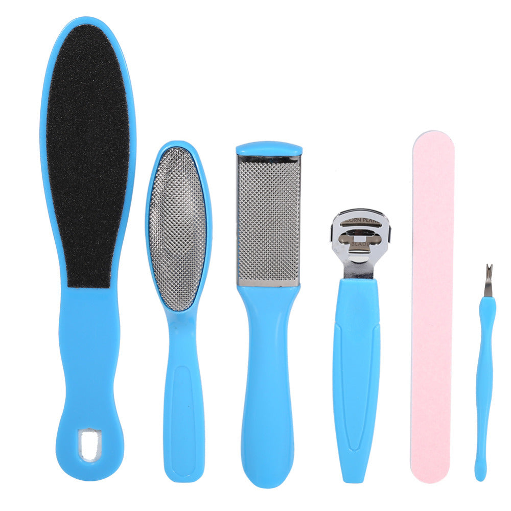 10PCS Foot File Set Dead Hard Skin Callus Remover Scraper Pedicure Rasp Tools Portable Cuticle Pusher Nail Foot Care Tool