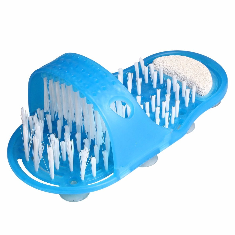 2016 Foot File Scrubber Easy Feet Foot Cleaner Spa Slippers Brush Massager Clean Bathroom Shower Clean Blue Foot Care Treatment