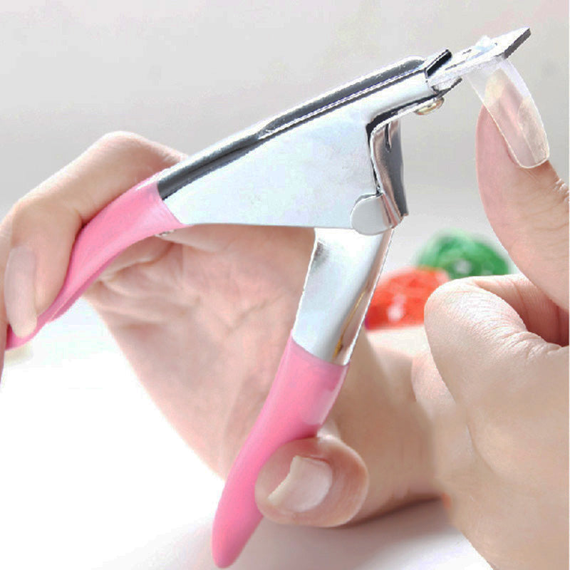 1pcs Professional Nail The Edge Cutter,Acrylic UV GEL False Tips Care  Tool U-shaped Piece Cut Three Shapes Nail Tools