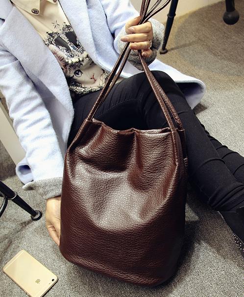 Black Bucket Shoulder Bags