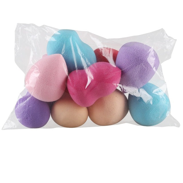 1/4/5/10Pcs Makeup Foundation Sponge Cosmetic Puff Powder Make Up Blender Flawless Facial Beauty Tools Random Color Wholesale