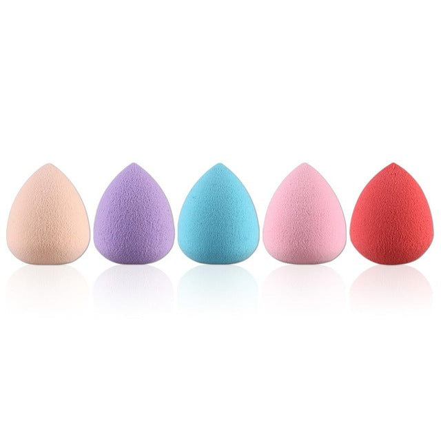 1/4/5/10Pcs Makeup Foundation Sponge Cosmetic Puff Powder Make Up Blender Flawless Facial Beauty Tools Random Color Wholesale