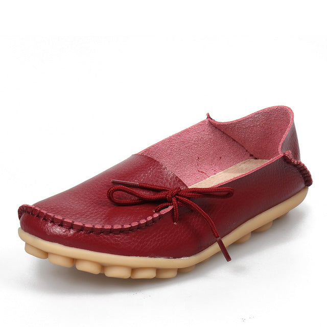 Flats Mother Leather Shoes