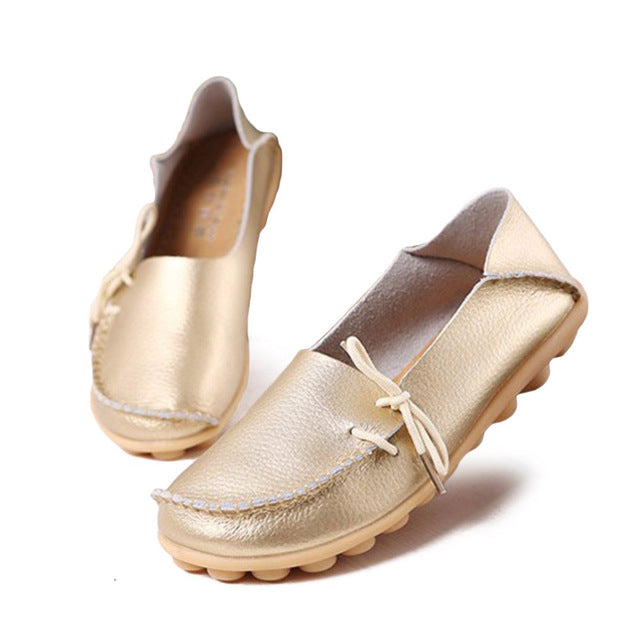Flats Mother Leather Shoes