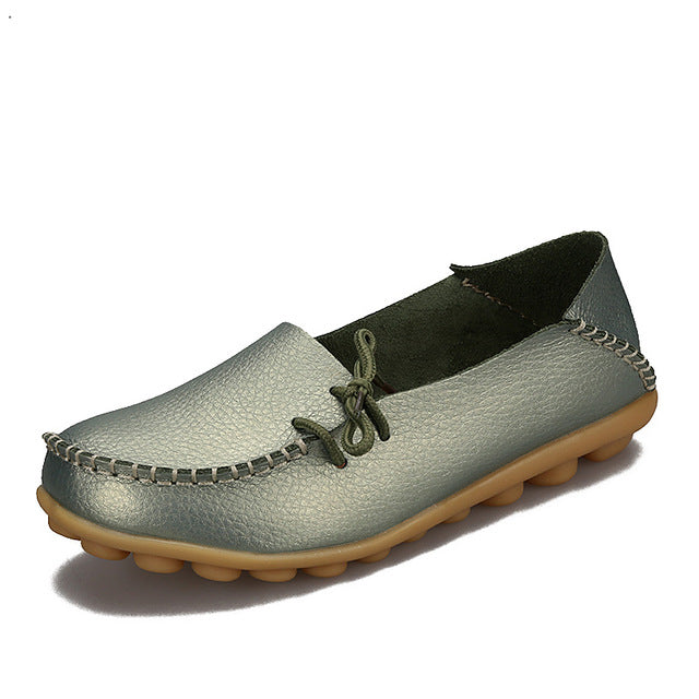 Flats Mother Leather Shoes