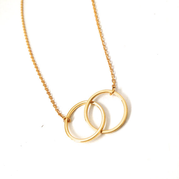 Infinity Double Circles Necklace