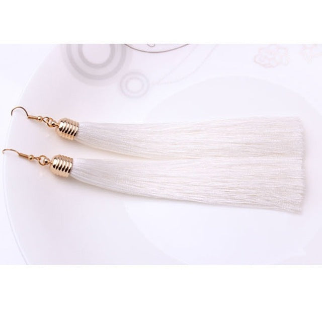 Long Tassel Earrings