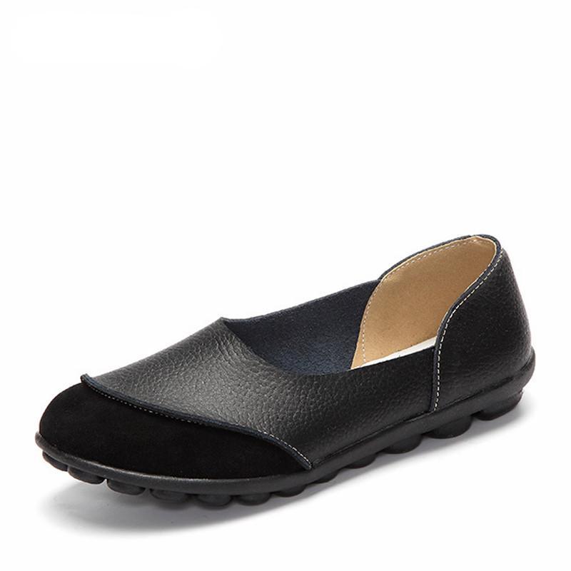 Genuine Leather Female Flats