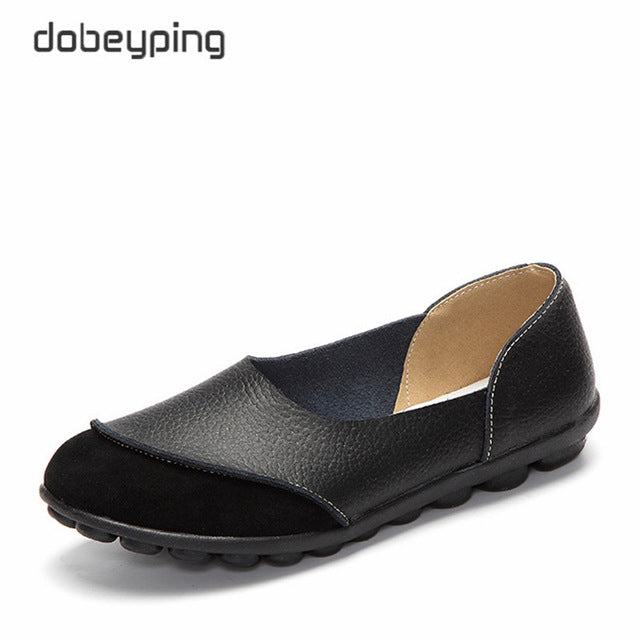 Genuine Leather Female Flats