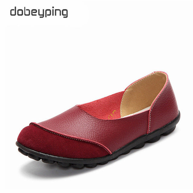 Genuine Leather Female Flats