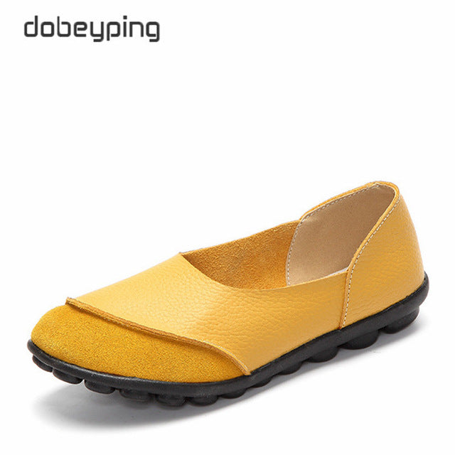 Genuine Leather Female Flats
