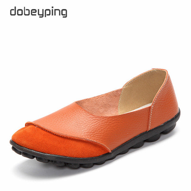 Genuine Leather Female Flats