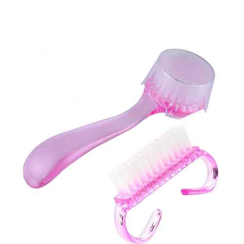 Elite99 2 Pieces/lot Nail Care Handle Nail Brushes Clean Dust Nail Art Accessories Tools Sets & Kits