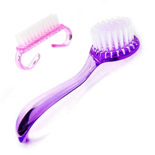 Elite99 2 Pieces/lot Nail Care Handle Nail Brushes Clean Dust Nail Art Accessories Tools Sets & Kits