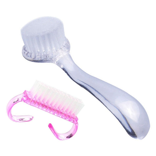 Elite99 2 Pieces/lot Nail Care Handle Nail Brushes Clean Dust Nail Art Accessories Tools Sets & Kits