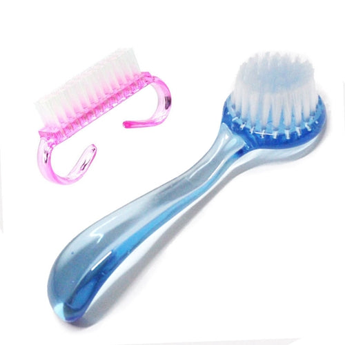 Elite99 2 Pieces/lot Nail Care Handle Nail Brushes Clean Dust Nail Art Accessories Tools Sets & Kits