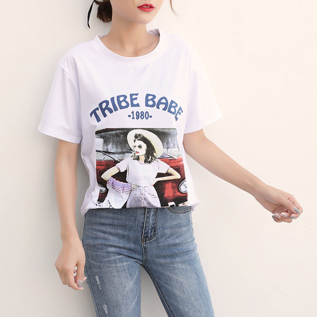 Casual White T Shirt