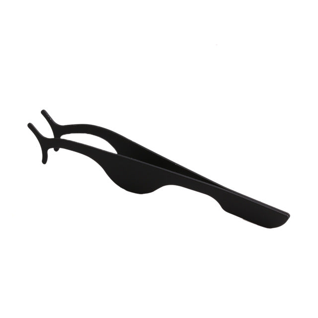 1PC Pro Stainless Steel Eyelash Curler Extension Applicator Remover Clip Eyebrow Eye Lashes Tweezers Nipper Tool Pink Black