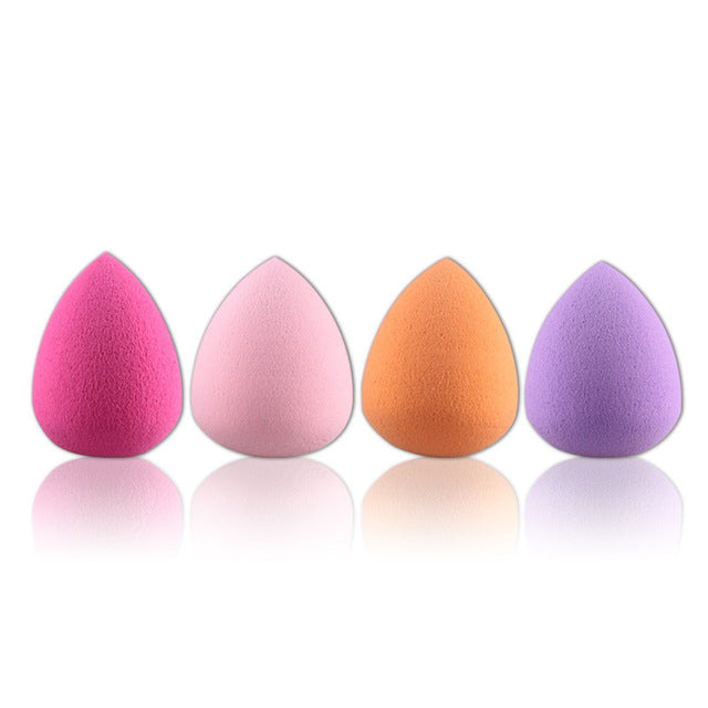4Pcs/set Beauty Flawless Makeup Sponge Puff Foundation Base Liquid Powder Blending Mini Drop Shape Face Nose Cosmetic Tools
