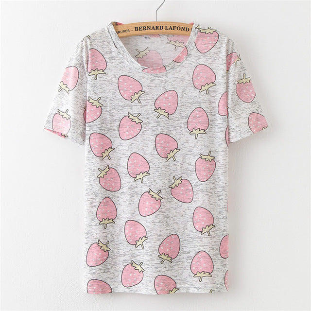 Fruit Print Pineapple T-Shirt