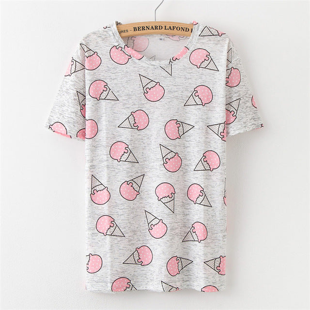 Fruit Print Pineapple T-Shirt