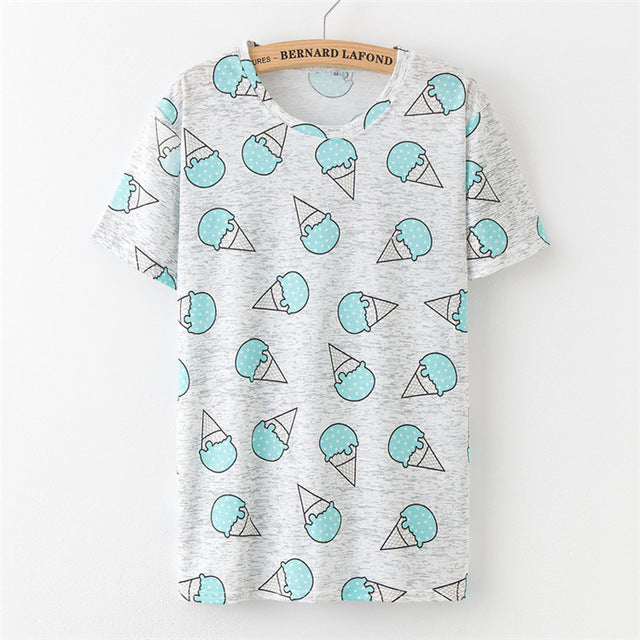 Fruit Print Pineapple T-Shirt