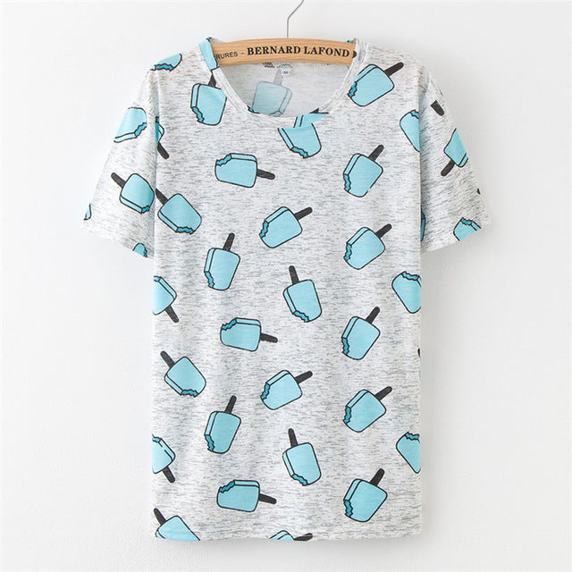 Fruit Print Pineapple T-Shirt