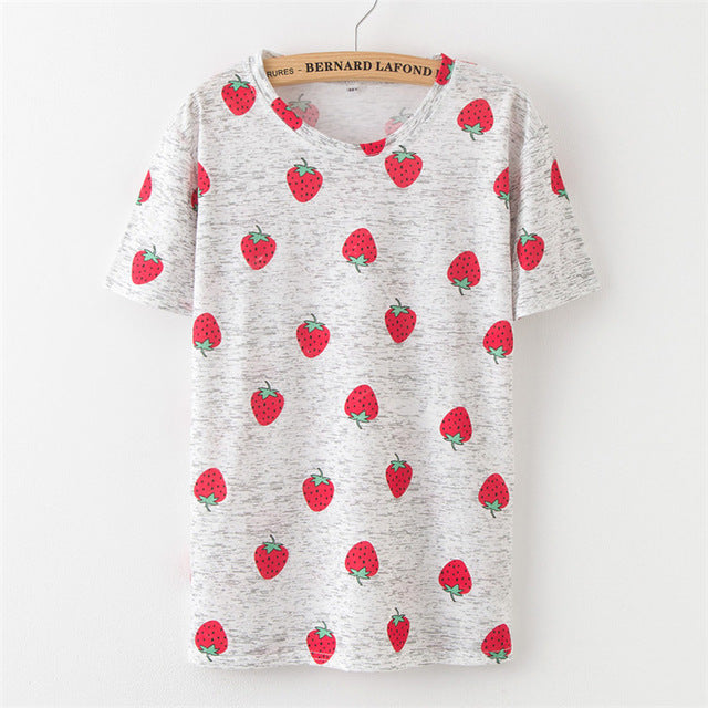 Fruit Print Pineapple T-Shirt