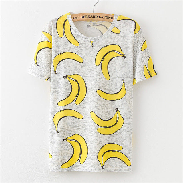 Fruit Print Pineapple T-Shirt