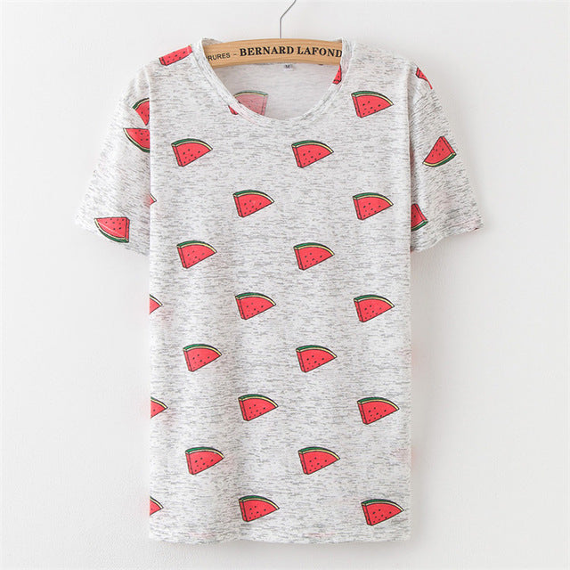Fruit Print Pineapple T-Shirt