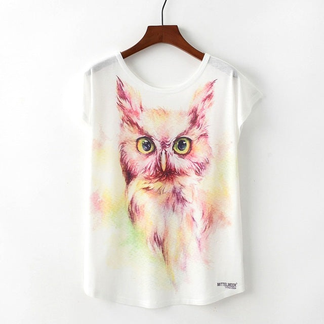 Nice Cat Print Tshirt
