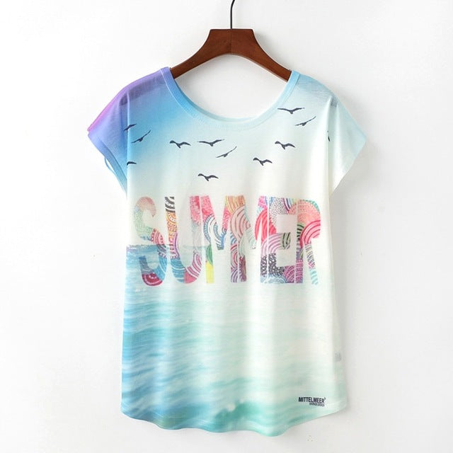 Nice Cat Print Tshirt