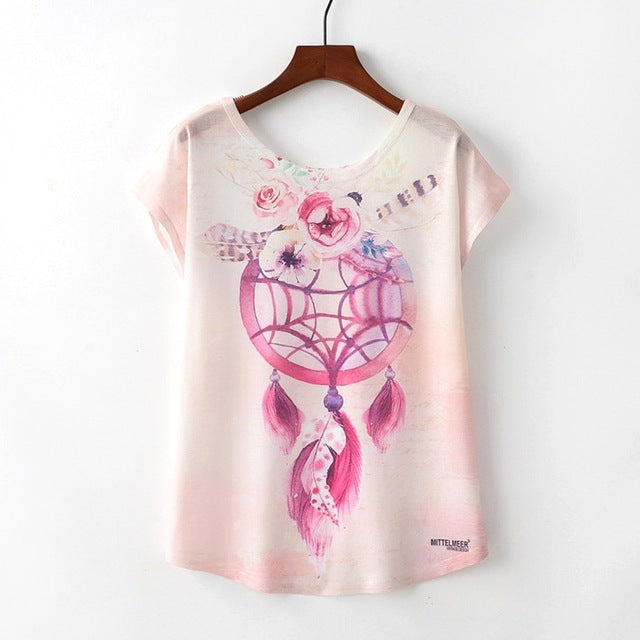 Nice Cat Print Tshirt