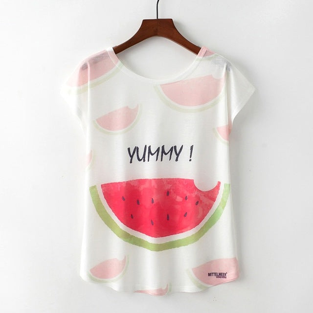 Nice Cat Print Tshirt