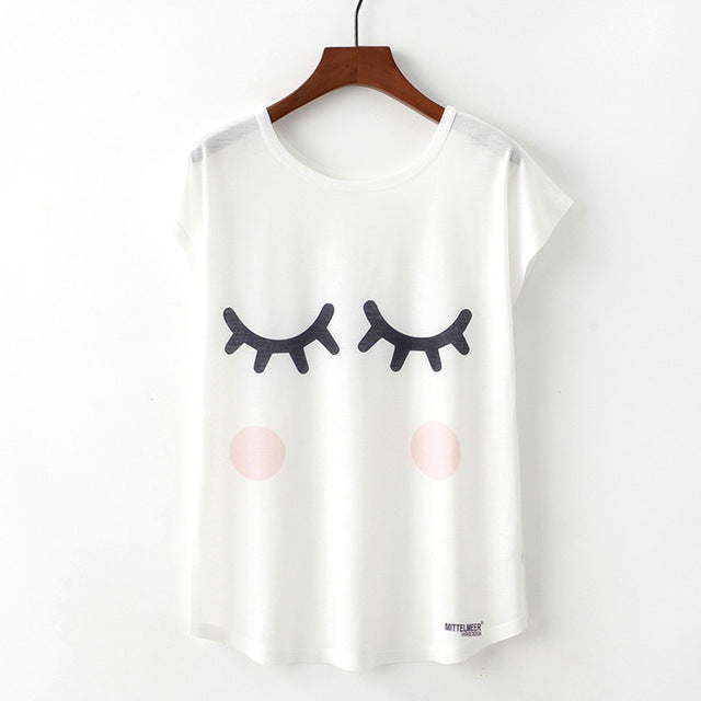Nice Cat Print Tshirt