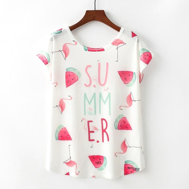 Nice Cat Print Tshirt