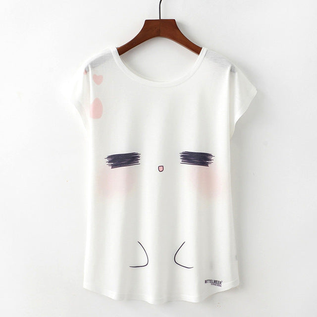Nice Cat Print Tshirt