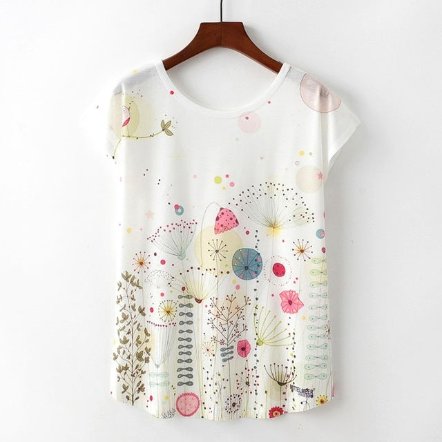Nice Cat Print Tshirt