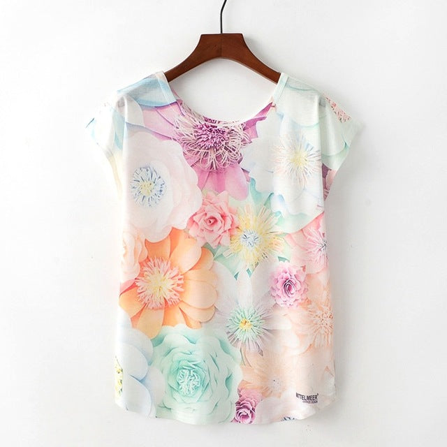 Nice Cat Print Tshirt