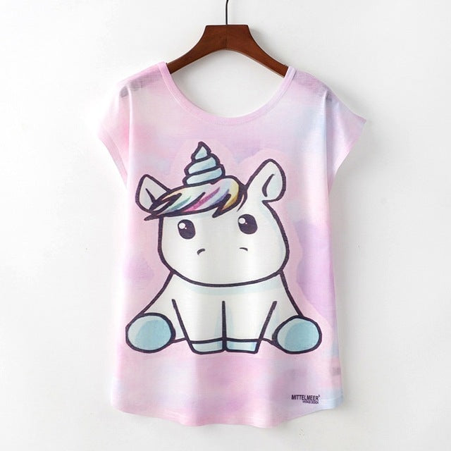 Nice Cat Print Tshirt