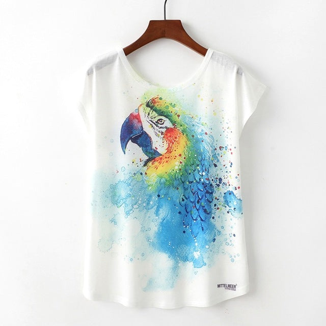 Nice Cat Print Tshirt