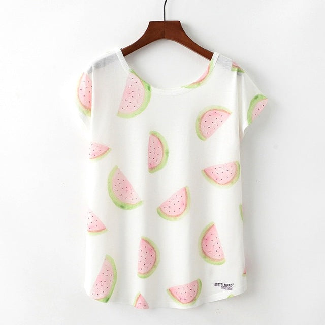 Nice Cat Print Tshirt