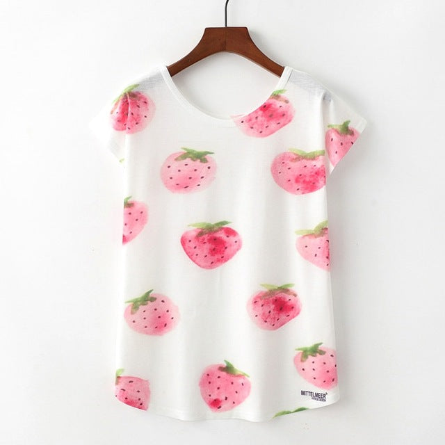 Nice Cat Print Tshirt