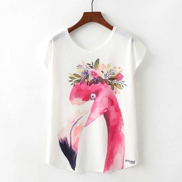 Nice Cat Print Tshirt
