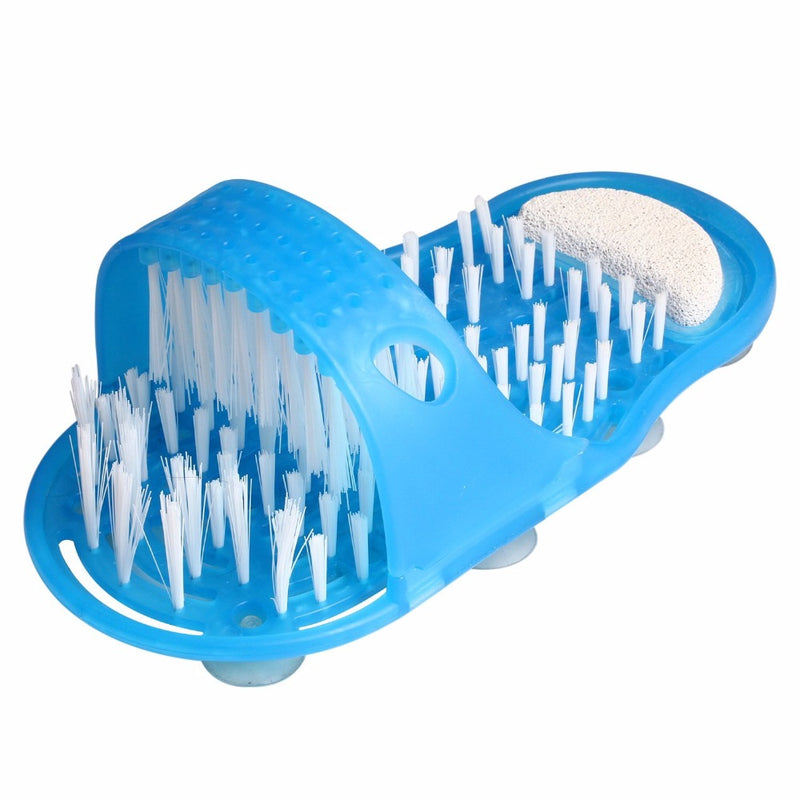 2016 Foot File Scrubber Easy Feet Foot Cleaner Spa Slippers Brush Massager Clean Bathroom Shower Clean Blue Foot Care Treatment