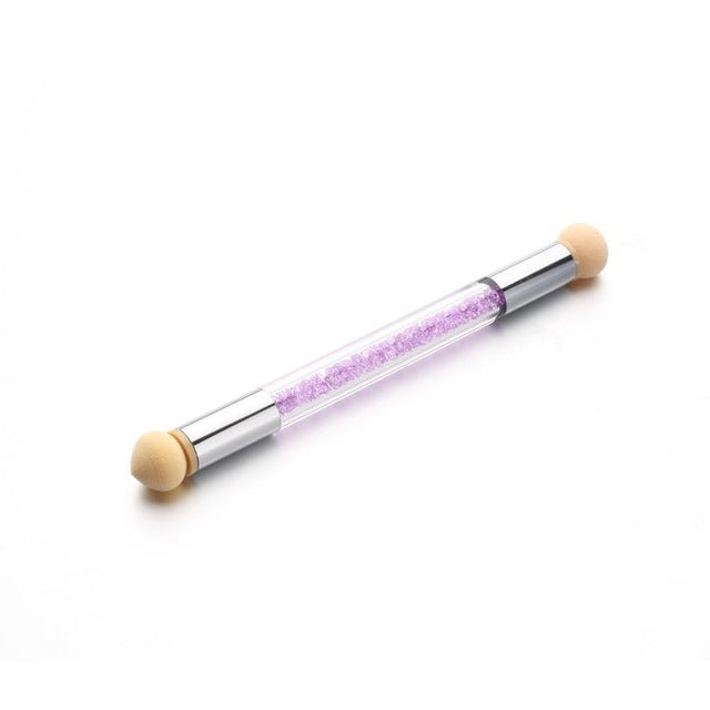 1pc Nail Brush Set Women Nail Care Glitter Powder Picking Dotting Gradient Pen Brush Sponge DIY Professional Nail Art Tools